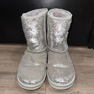 Authentic Sequined Ugg Australia Womens Size 8 Boots -Ltd Ed
